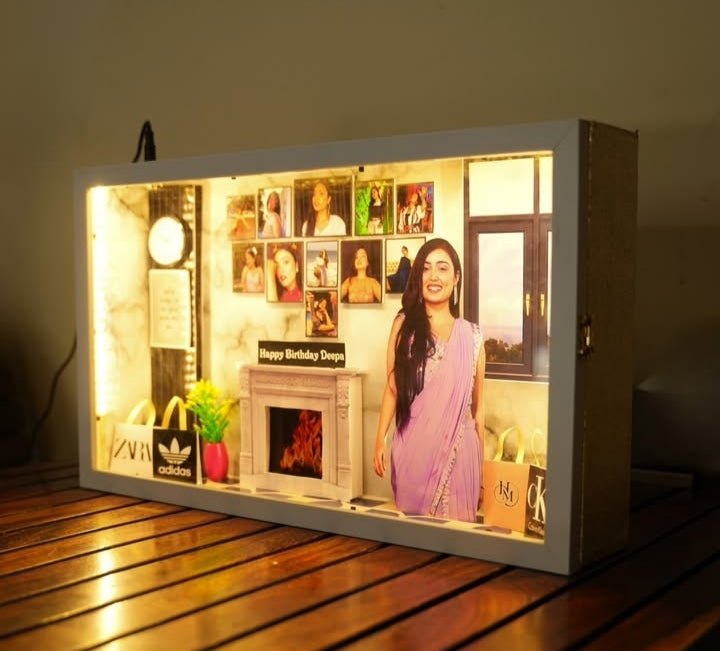 Custom Name & Date Birthday Photo Frame